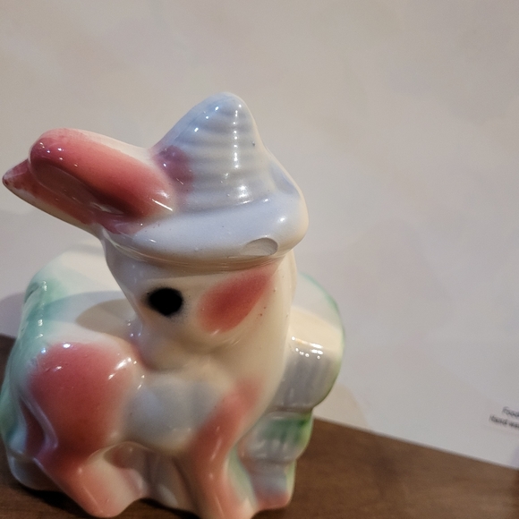 Vintage 1950's. Nursery Decor Bud Vase donkey figurine. - Picture 3 of 13